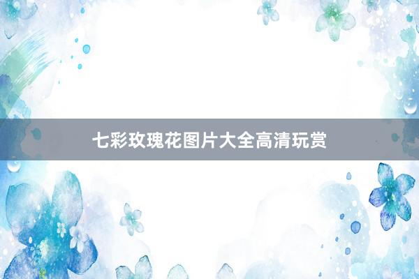 七彩玫瑰花图片大全高清玩赏